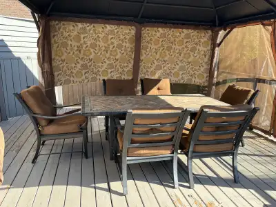 Outdoor dining table set, View more