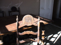 Antique Table & Chaise
