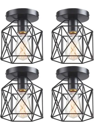 Caledon 4 piece cage lighting new in open box , View more