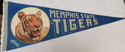 MSU Memphis State Tigers - Vintage Team Pennant - 80's, View more