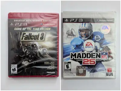 SEALED PlayStation 3 Game Lot - Fallout GOTY - Madden NFL, View more