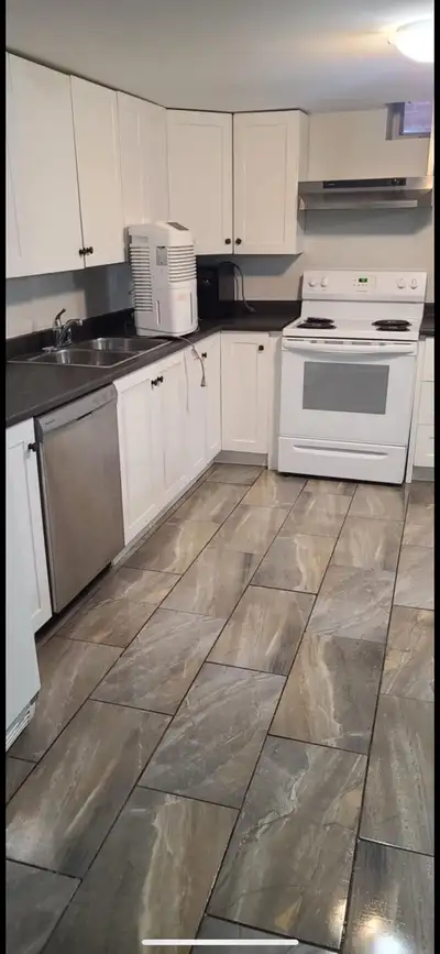 Studio style basement apartment
