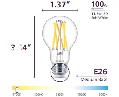 Philips LED Light Bulbs, View more