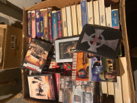Box full of DVD’s and VCR movies- 45$ for all! 