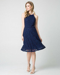 XXS Navy Blue Lace Dress