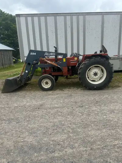 New rear tires, strong loader with great down pressure. Round bale forks are also included. Great li...