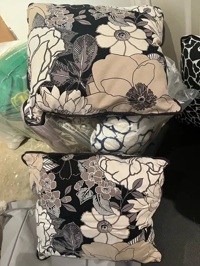 Decorative pillows , inserts , downsizing asap64520010215810122