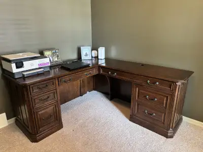 Desk and Bookshelves, View more