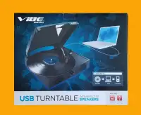 VIBE VS-2002-SPK USB Turntable with Built-In Speakers