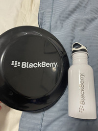 Vintage Blackberry Swag! Frisbee & Bottle