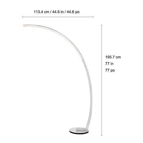 Modern LED Curved Arc Design Floor Lamp – Elegant  Lighting, Pol in Indoor Lighting & Fans in Kitchener / Waterloo - Image 5
