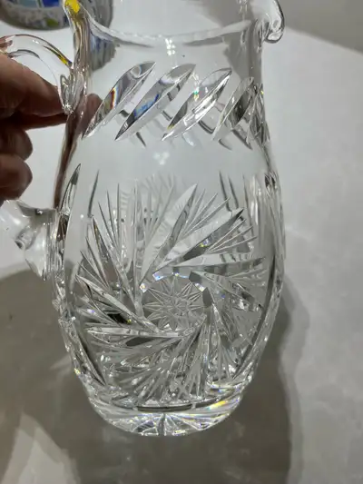 Pinwheel Crystal Water Pitcher, View more