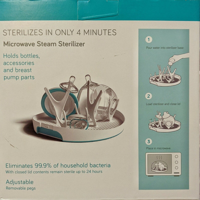 Nanobebe Microwave Sterilizer - Brand New in Feeding & High Chairs in Hamilton - Image 4