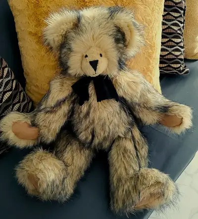 Home made real fur teddy bear, View more