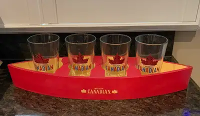 Molson Canadian Beer Glasses and Display , View more