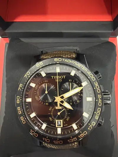 45.5 mm Men’s Tissot Brownish-Gold Chronograph Watch, View more
