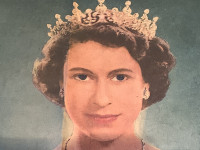 Vintage Newspapers - 1957 Queen of England