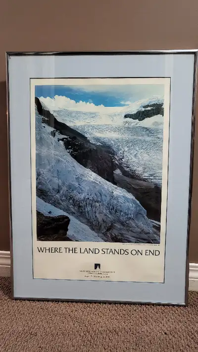 Andromeda & Athabasca Glaciers, Columbia Icefields 1980, by Don Harmon ~ 1985 poster for Whyte Museu...