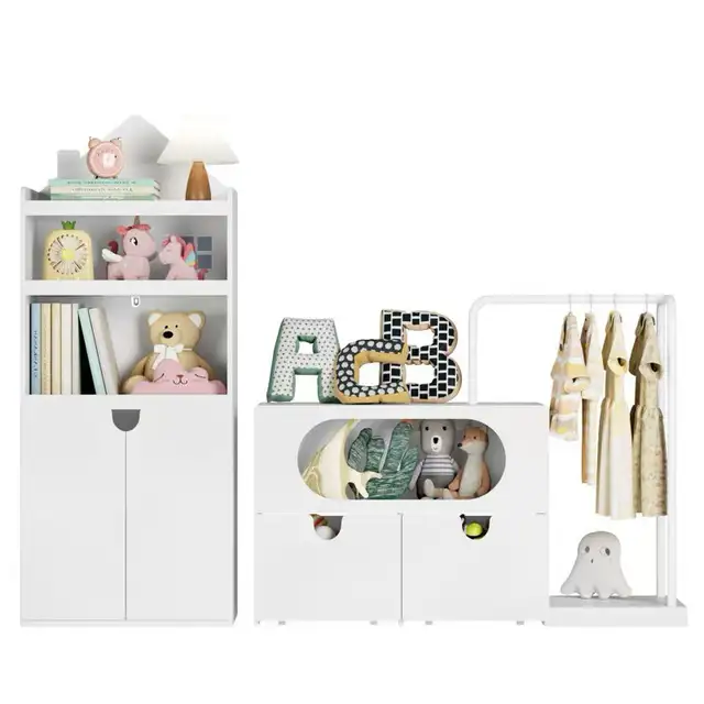 Brand new White Kids Bookcases /Cabinets With 2 Drawers in Bookcases & Shelving Units in Markham / York Region - Image 4
