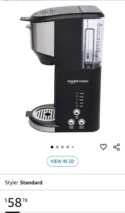 Amazon Basics Coffee Maker, View more