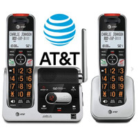 AT&T 2-Handset Cordless Phone With Answering Machine- NEW