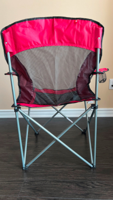Portable Canvas Camping Chairs (USED NEW) in Patio & Garden Furniture in Markham / York Region - Image 3