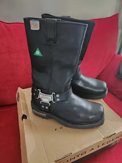 NEW HARLEY DAVIDSON STEEL TOE WATERPROOF BOOTS , View more