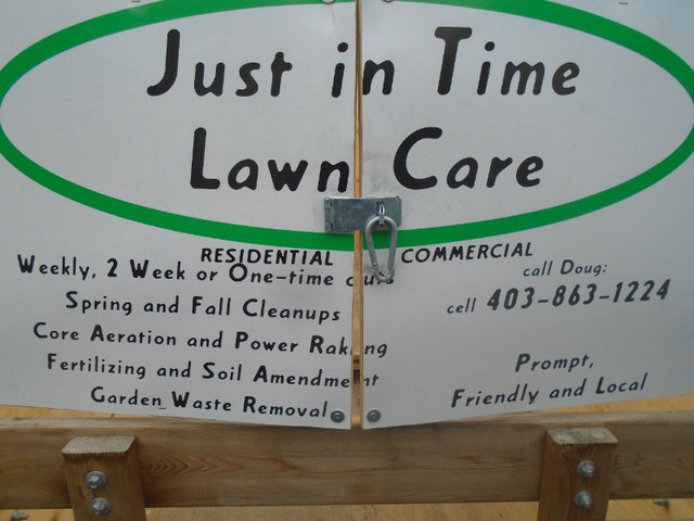 "Just in Time Lawn Care" All yard Services. in Lawn, Tree Maintenance & Eavestrough in Calgary - Image 2