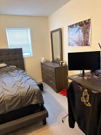 Summer Sublet – May 1st to Aug 31st Private bedroom with shared kitchen, bathroom, and living space....