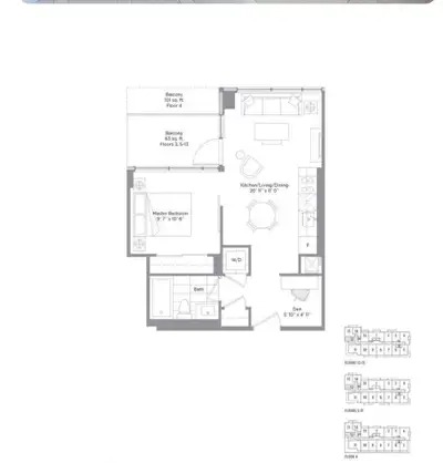 Amazing Avro Condos 1 Br + Den Unit With Lots Of Sunshines (facing south), Modern Style With Laminat...