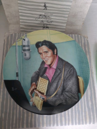 Elvis Presley Studio Session by Bruce Emmett Collector Plate