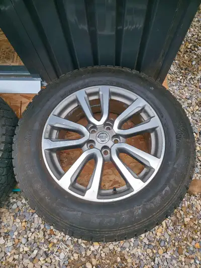 Winter tires and rims. In really great shape both tires and rims. They fit infinity QX60 as well. TP...