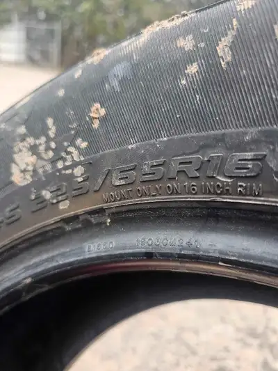 Pair all season cooper tires thread is 90% 4037971904
