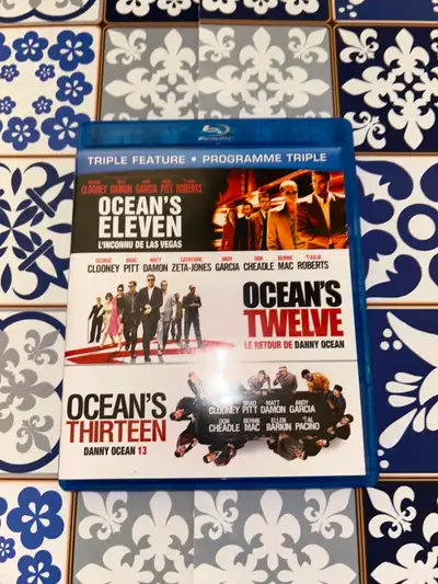 Ocean's trilogy dvd film movie cd blu ray bluray ps4 xbox ps5 tv, View more