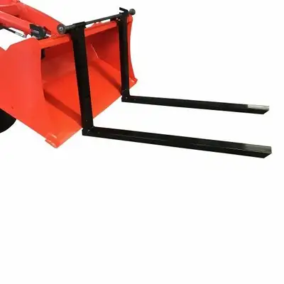www.tractorattachments.ca/shop Our forks fit in 30 seconds! Fits for the following models: Kubota BX...