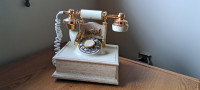 Vintage 1970s French Nouveau Style Rotary Dial Phone