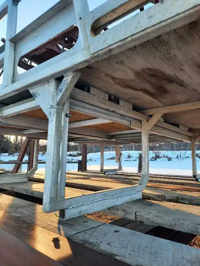 Aluminum sled deck for long box pickup. 8 foot wide 9 feet long New decking For more info call or te...