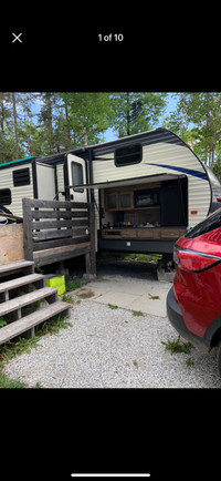 2019, 32ft Puma travel trailer with bunkhouse