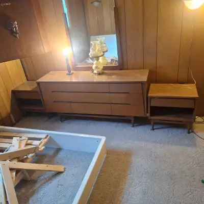 Mid-Century Modern Bedroom Dresser Set, View more