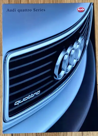 1992 AUDU QUATTRO SERIES BROCHURE FOR SALE THIS ENGLISH BROCHURE HAS 6 PAGES SHOWING MODELS OF THE 9...
