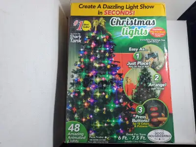 Christmas lights for tree 16 colors pattern brand new / lumières