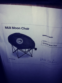 Toronto Blue Jays Moon Chair - New