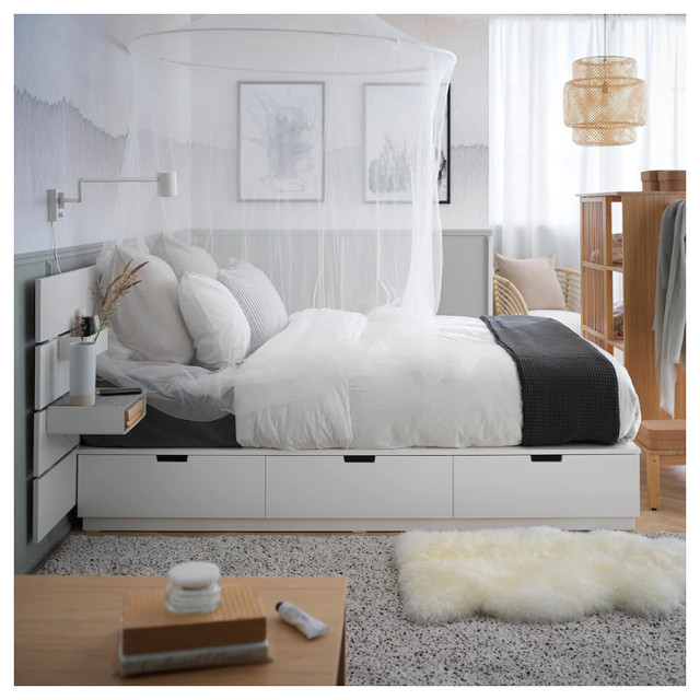 Base de lit IKEA NORDLI à 6 tiroirs intégrés pour lit queen | Lits et  matelas | Ville de Montréal | Kijiji