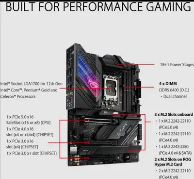 ASUS ROG Strix Z690-E And Intel Core7-12700KF - Core i7 12th Ge, View more