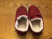 Memory foam red slippers