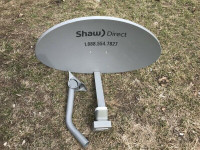 USED Shaw Direct Dual Quad xKu dish 60 cm STAR CHOICE Satellite