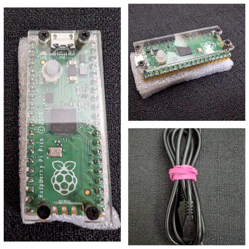 Raspberry Pi Pico with Acrylic case and USB cable | General Electronics ...