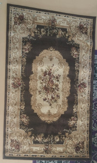NEW 3'3x5'3 brown area rug - Classic Aubusson 