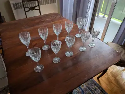 Title: Waterford Crystal Araglin — 5 Water Goblets + 5 Wine Glas, View more