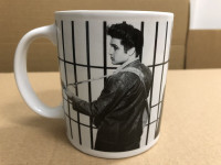 Elvis Presley singing mug